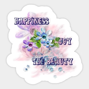 happiness joy the beauty Sticker